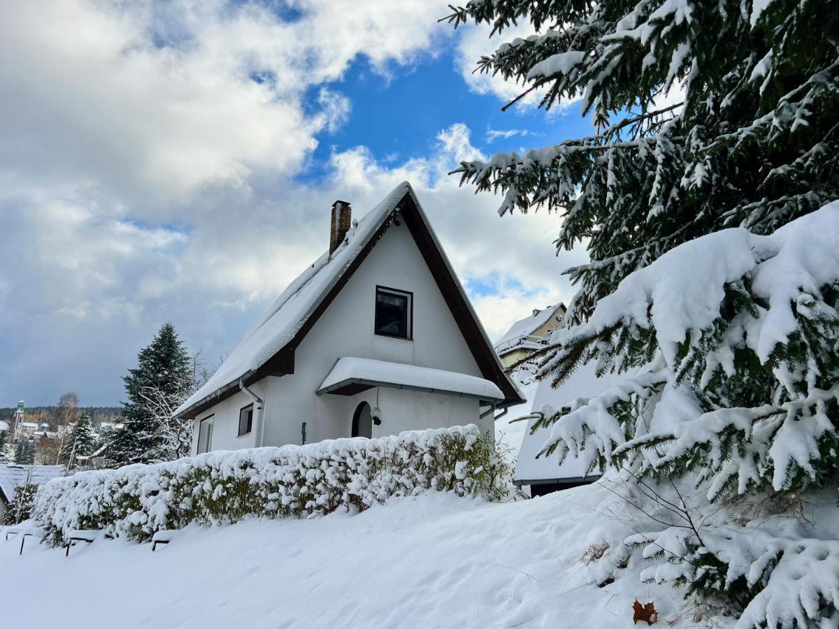Urige Berghuette Mit Kamin Und Sauna Im Erzgebirge Nahe Schwarzwassertal Pobershau Eksteriør bilde